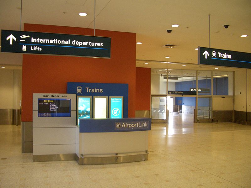 International Airport Station Entrance