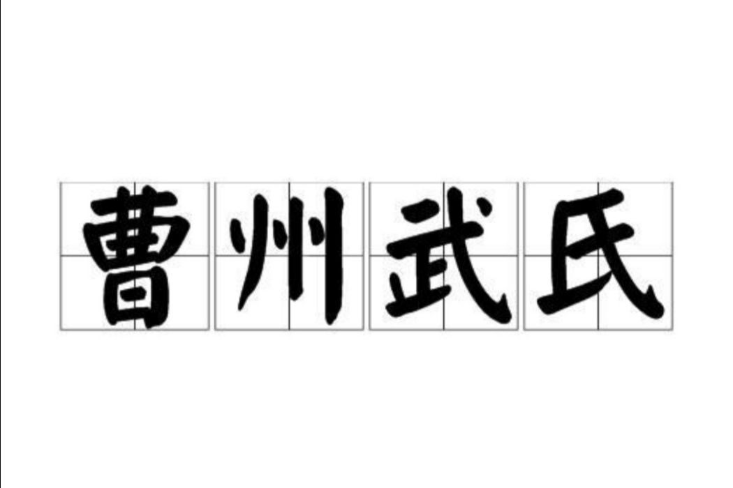 曹州武氏 曹州武氏