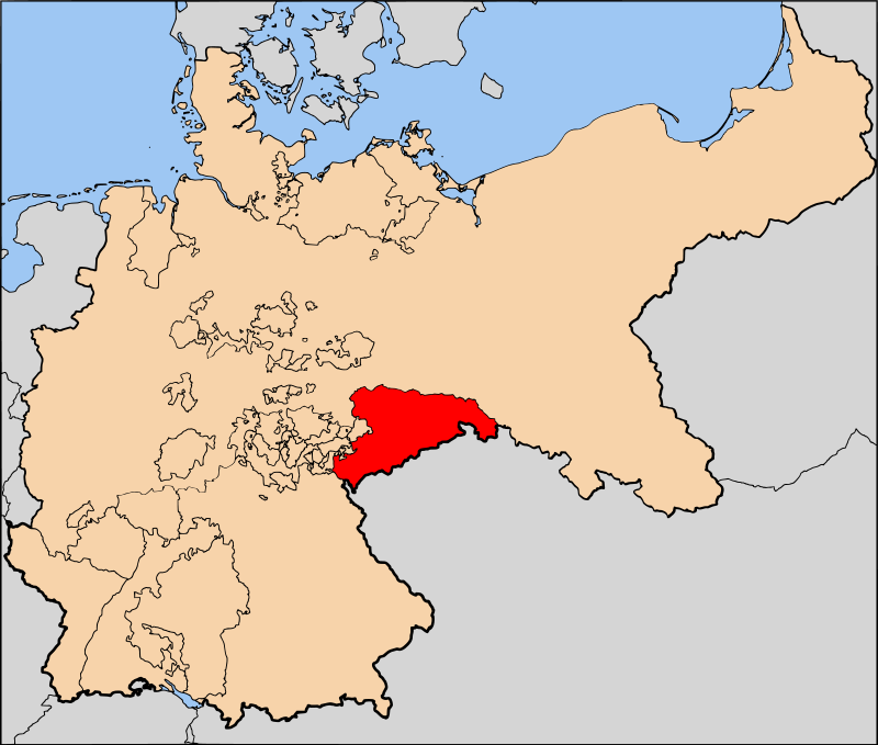 薩克森王國在德意志帝國內的位置
