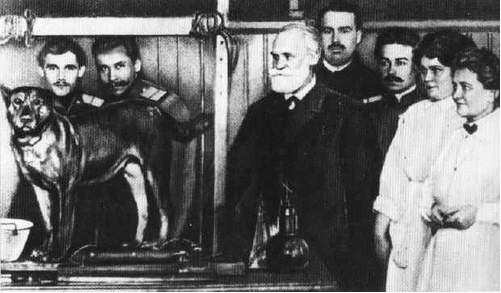 巴甫洛夫（左三）和其助手