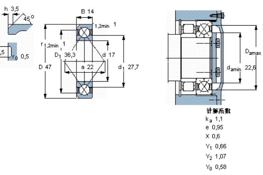 SKF QJ303N2MA軸承 SKF QJ303N2MA軸承