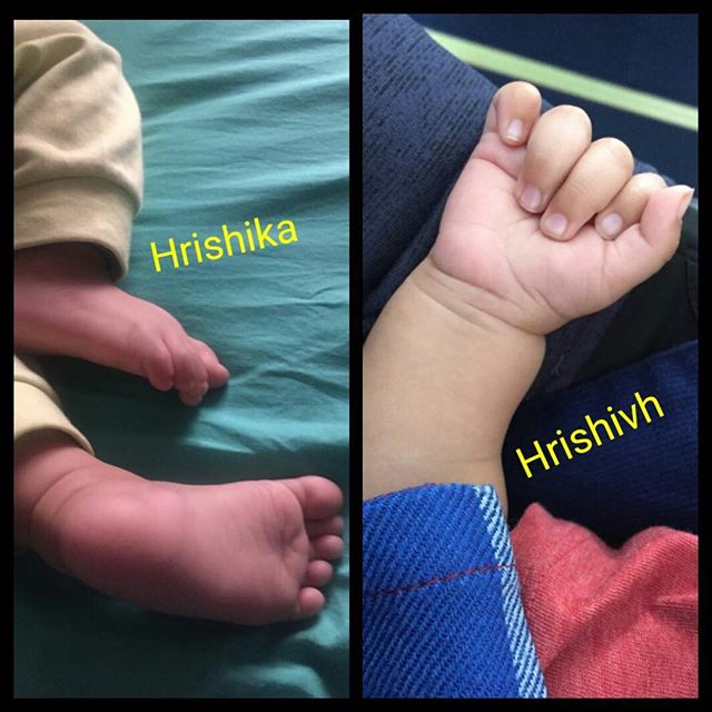 Hrishika（女）和 Hrishivh（子）