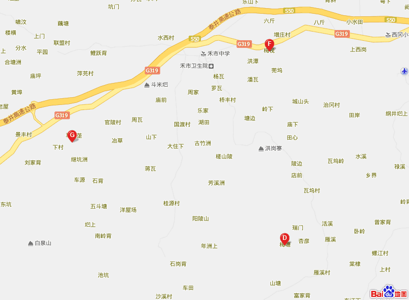 江西吉安禾市鎮地圖