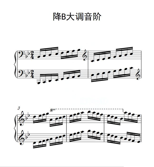 降B大調 降B大調