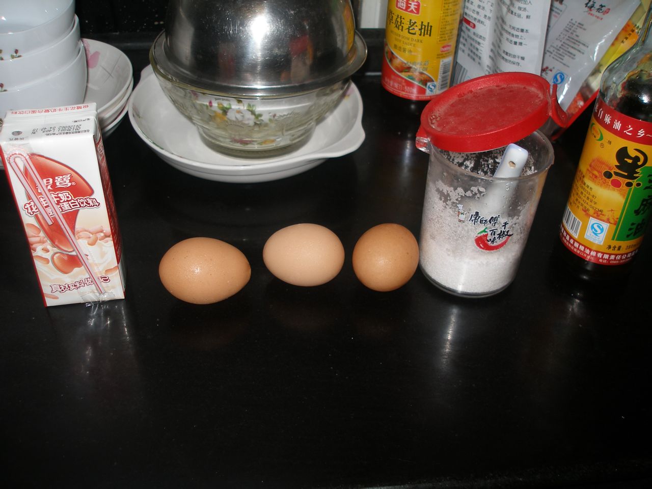 蝦仁牛奶水蒸蛋