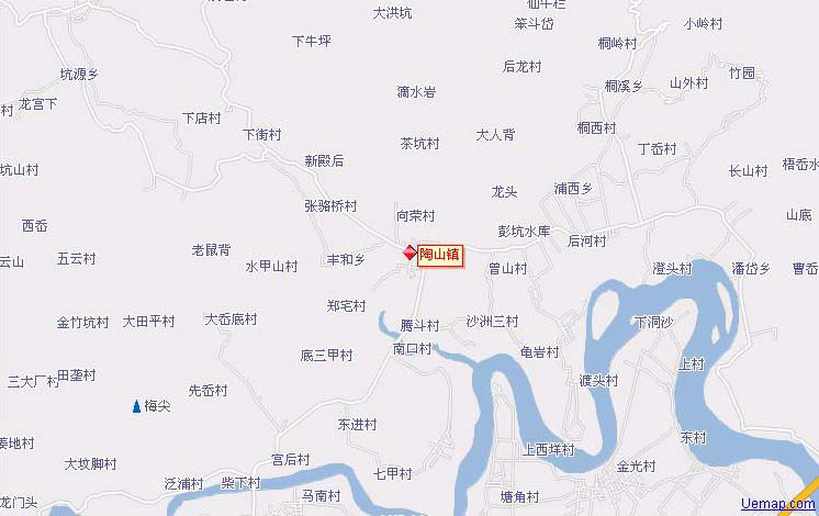 陶山鎮行政區域圖