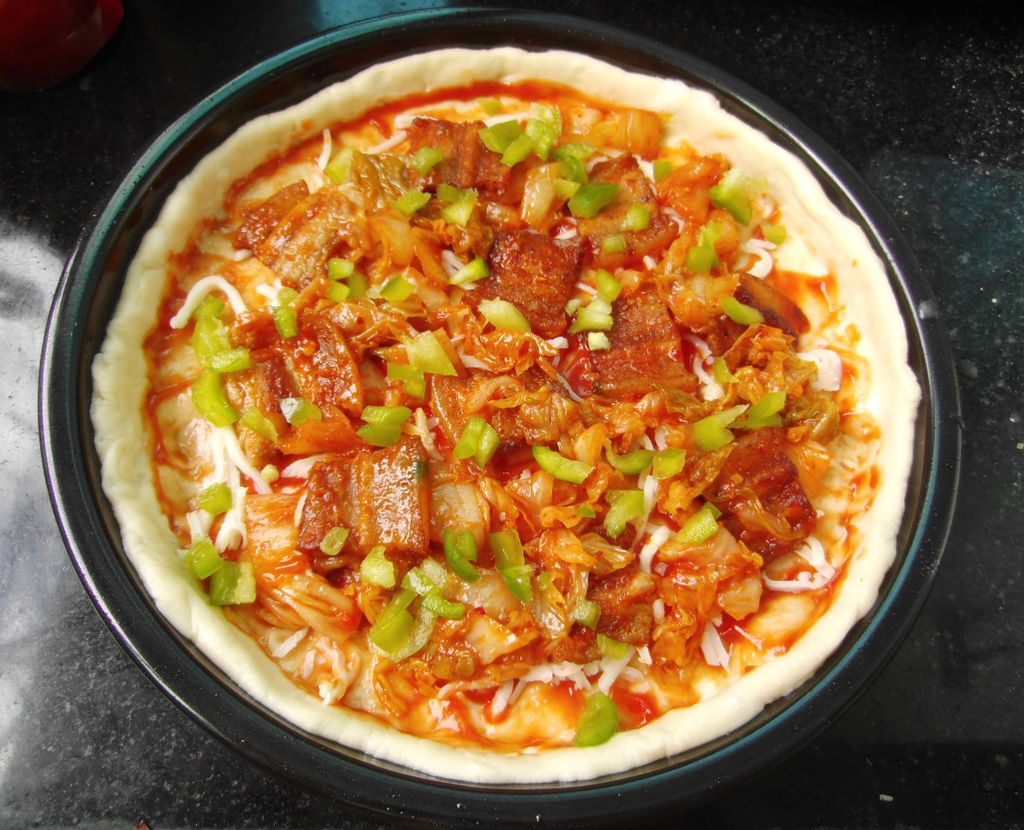 韓式辣醬牛肉泡菜披薩