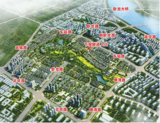 南陽臥龍崗文化旅遊產業集聚區規劃圖