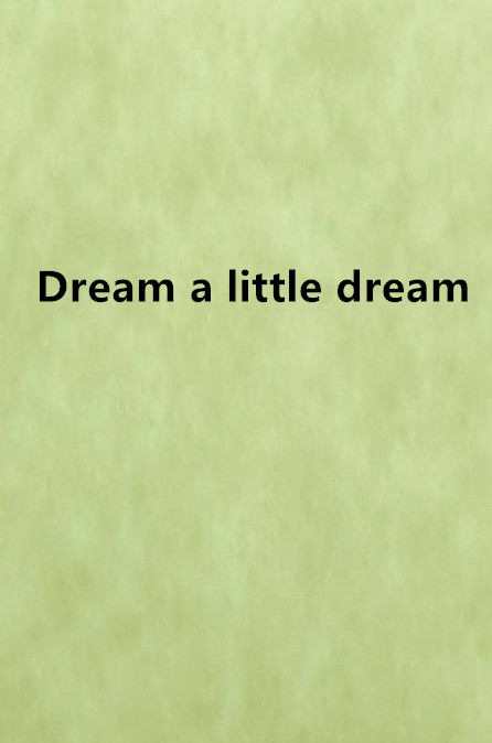 Dream a little dream(小說)
