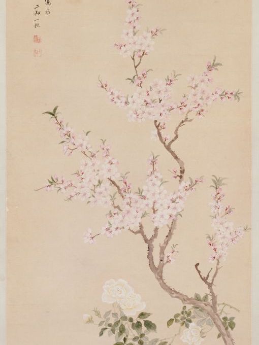 桃花圖(清代鄒一桂創作畫作) 桃花圖(清代鄒一桂創作畫作)
