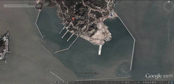青島航母母港衛星照片