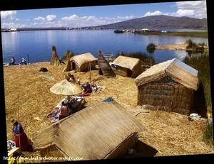 的的喀喀湖畔的印第安部落