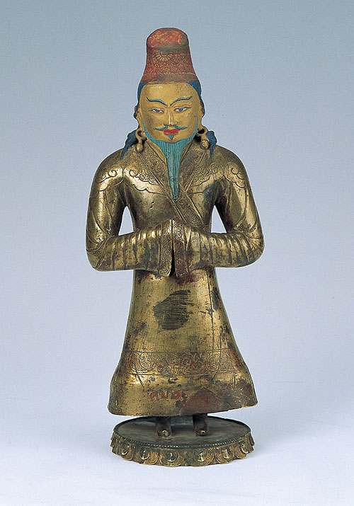 祿東贊鎏金銅像