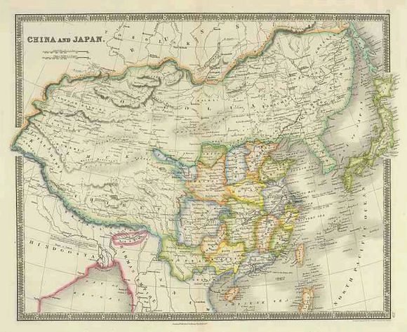 1844年英國出版的地圖承認庫頁島屬於中國