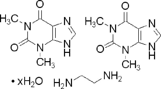 乙二氨茶鹼 分子式
