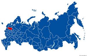 特維爾州在俄羅斯聯邦的地理位置