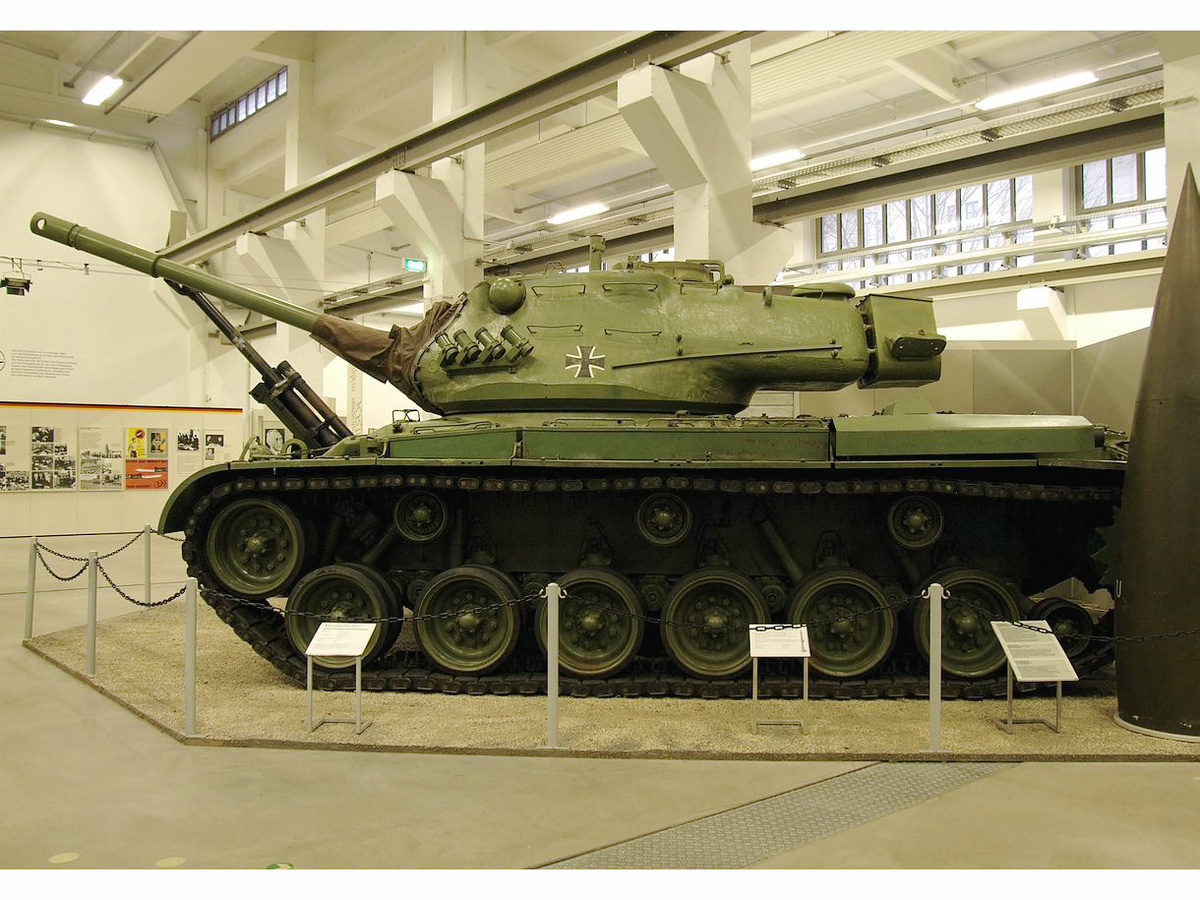 德國德勒斯登展出的M47中型坦克