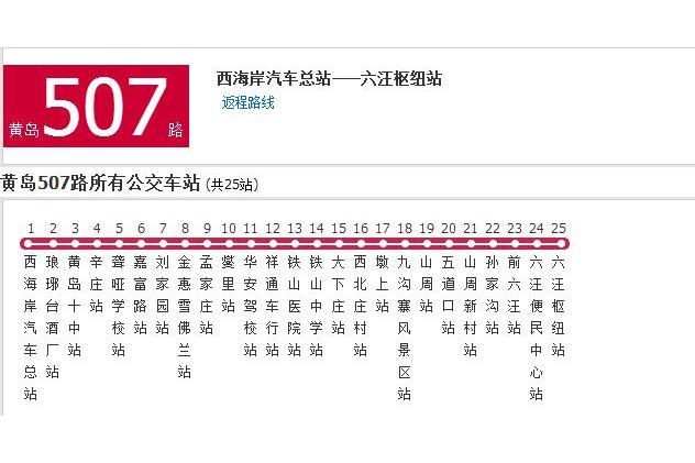 黃島公交507路 黃島公交507路