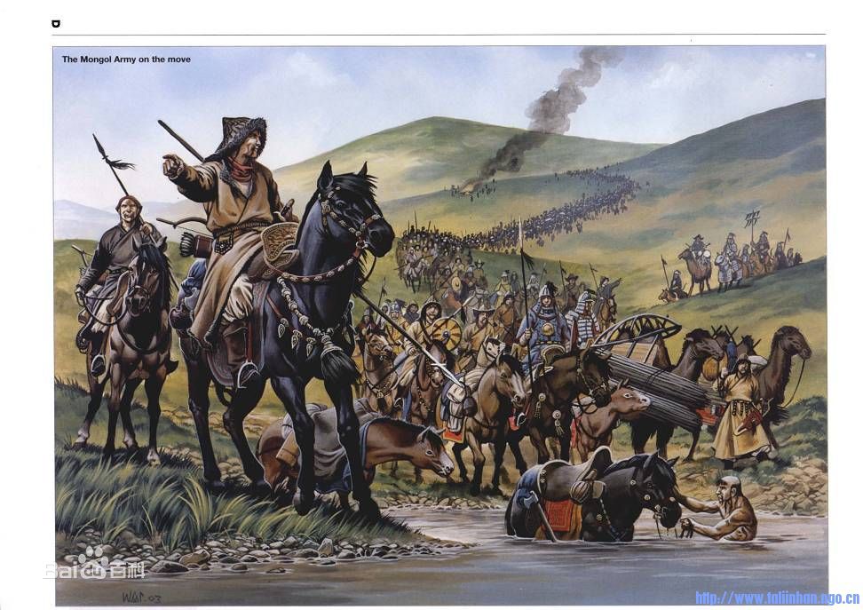 蒙古騎兵行軍