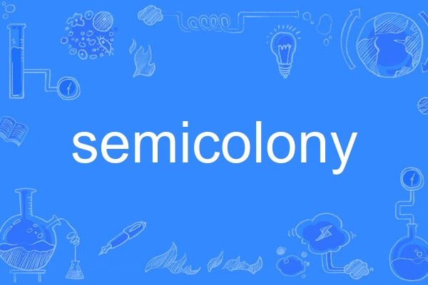 semicolony semicolony