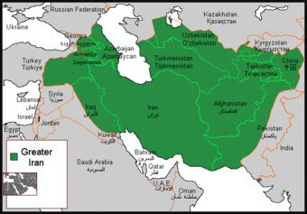伊朗語族分布圖