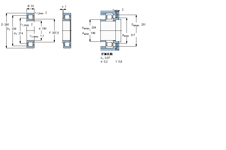 SKF NJ1938ECML軸承 SKF NJ1938ECML軸承