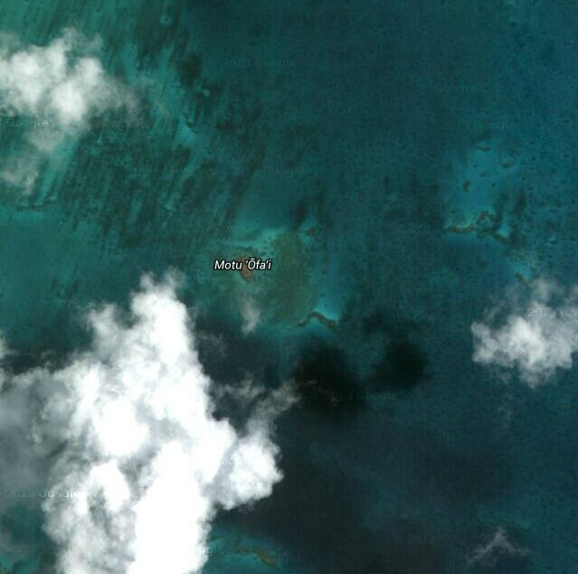 土布艾島東礁湖中的小島