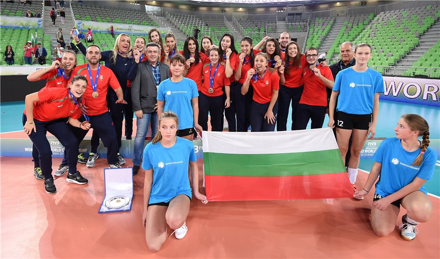 保加利亞女排獲得銅牌
