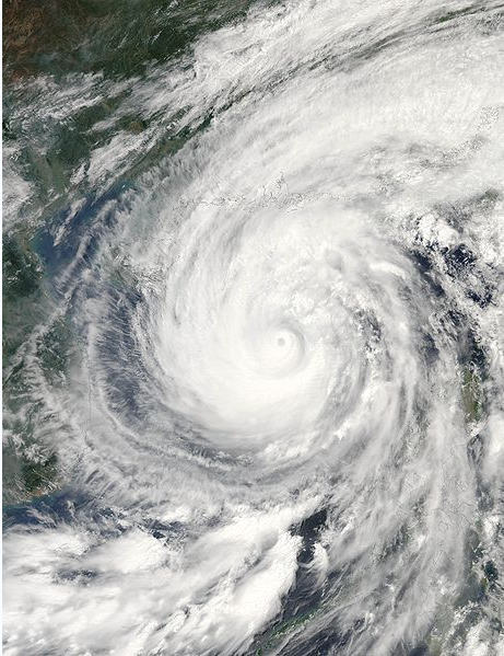 超強颱風珍珠衛星雲圖