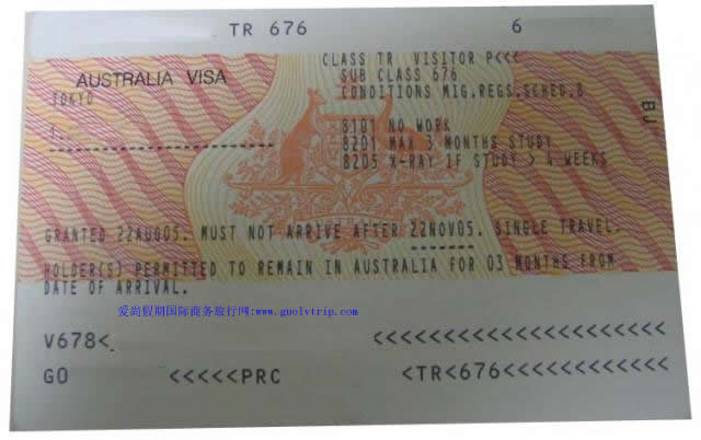澳大利亞商務簽證