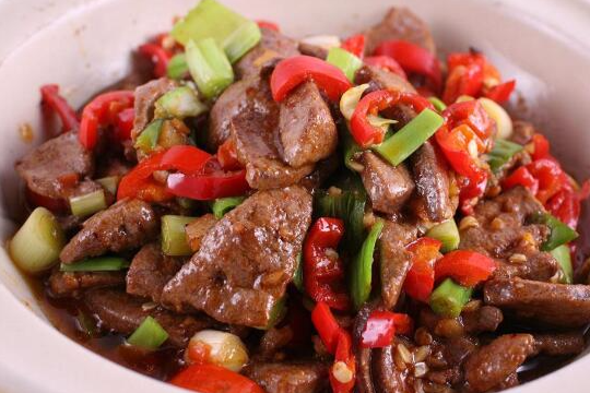 暴炒豬肝 暴炒豬肝