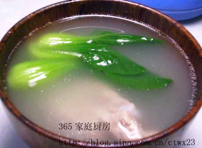 青菜小排湯 青菜小排湯