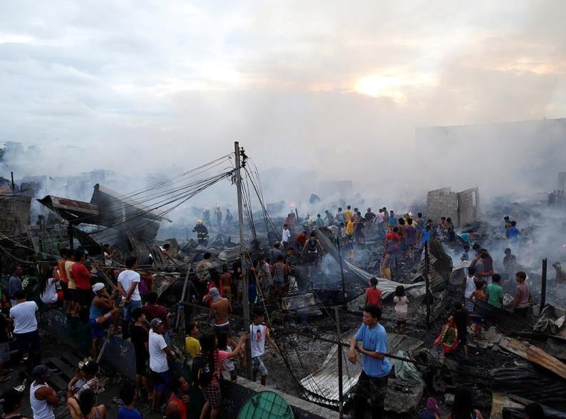 1·10菲律賓貧民區火災事故