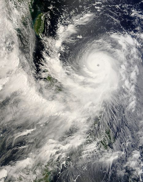 超強颱風聖帕衛星雲圖