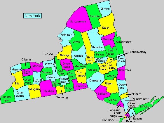 紐約州地圖