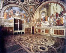 梵蒂岡博物館裡的拉斐爾壁畫