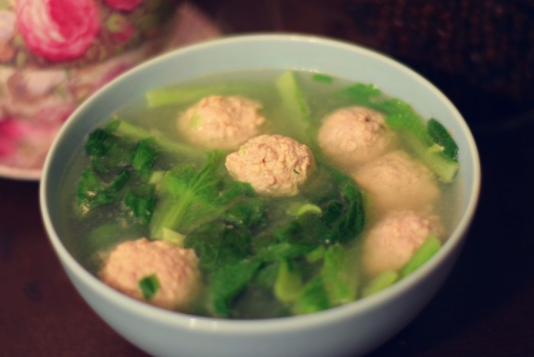青菜圓子湯