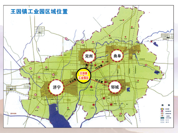王因鎮 區域位置圖