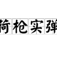 荷槍實彈(漢語成語) 荷槍實彈(漢語成語)