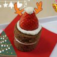 聖誕節草莓帽蛋糕
