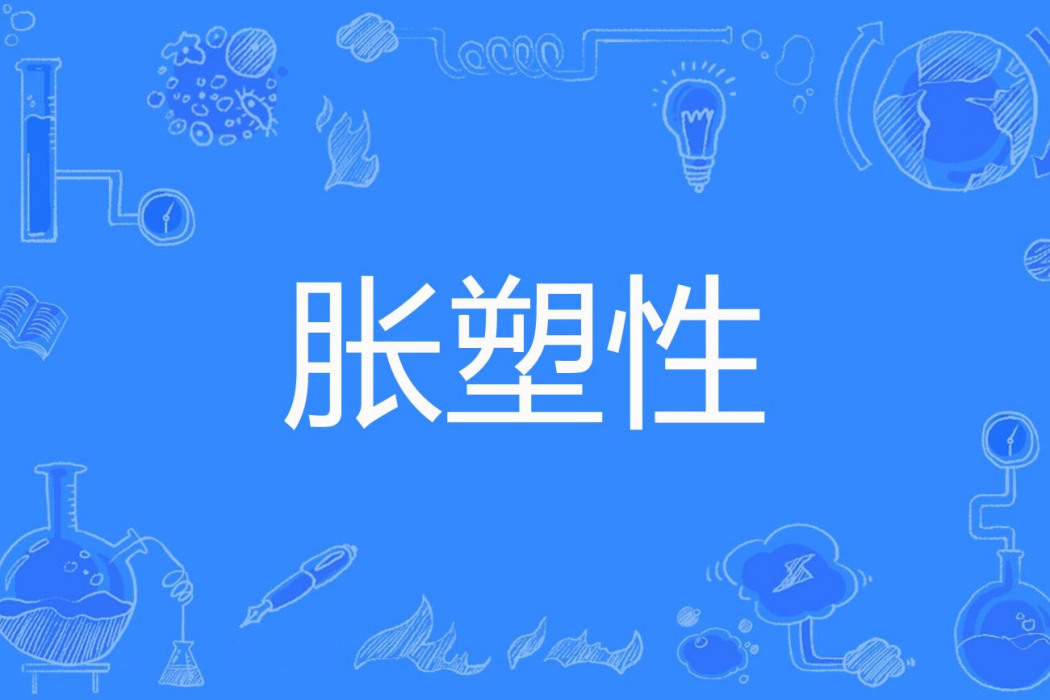 脹塑性 脹塑性