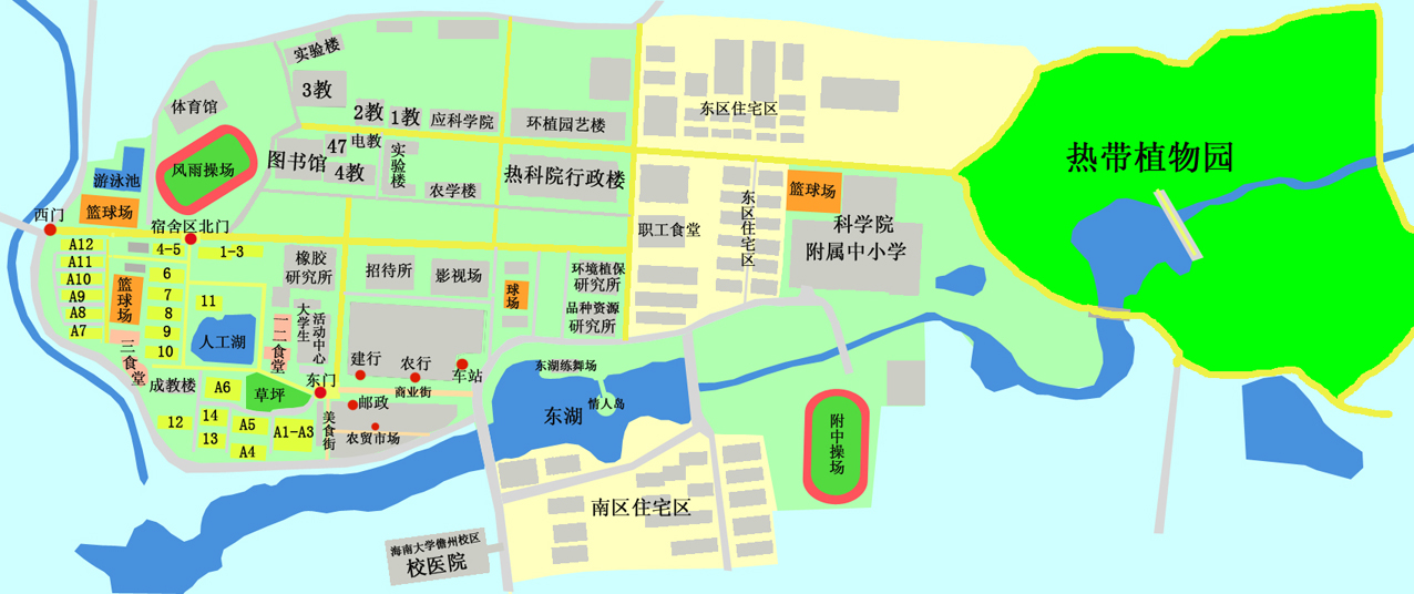 海南大學儋州校區地圖