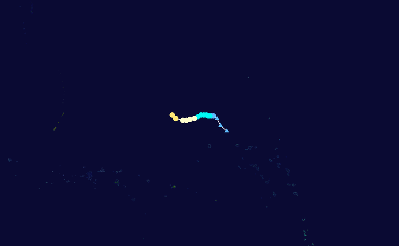 颱風艾莎尼  路徑圖