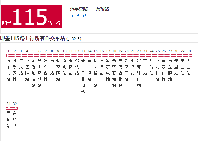 即墨公交115路 即墨公交115路