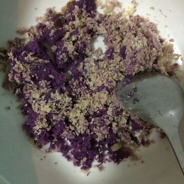 藕粉紫薯糕
