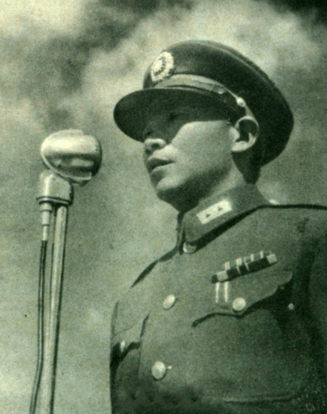 1948年，陳大慶任淞滬警備司令時對部下訓話