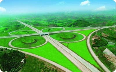 玉鐵高速公路與南廣、蘭海高速公路相交匯!