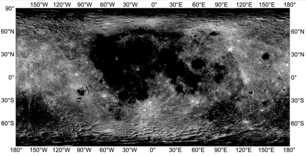 嫦娥二號衛星獲取的全月圖