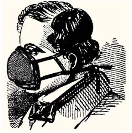 Alexander von Humboldt設計口罩的木刻畫