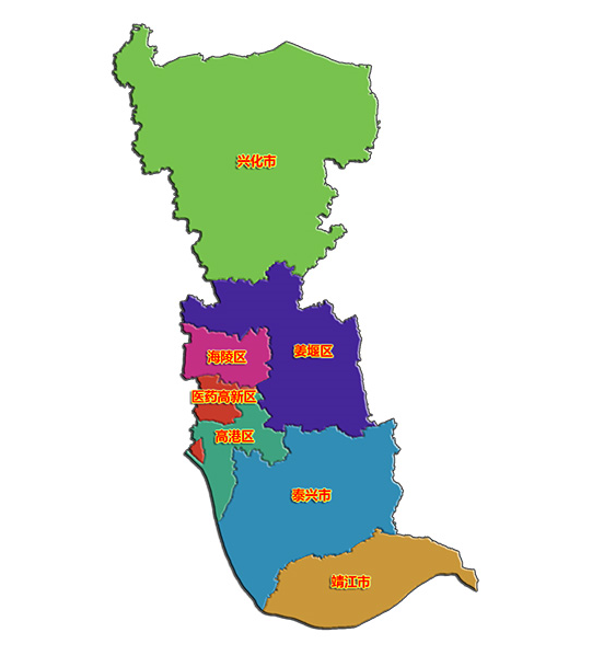 泰州市行政區劃